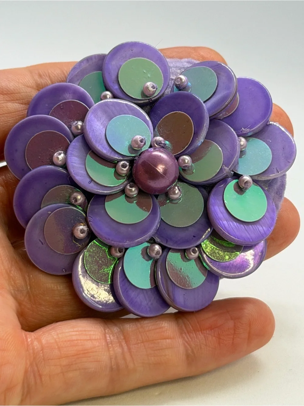 Vintage Purple Statement Brooch